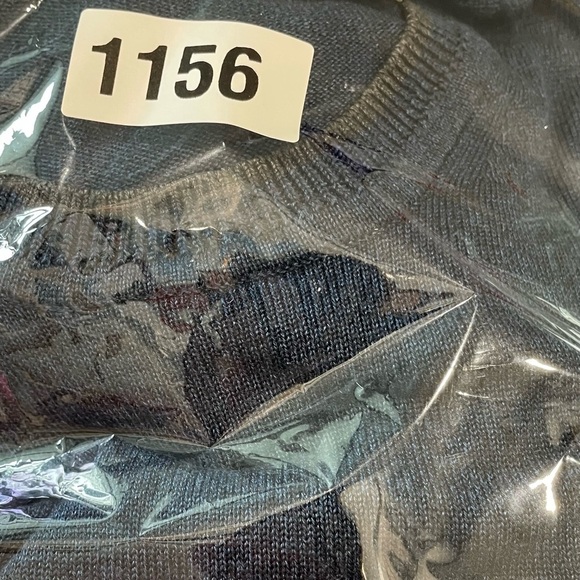 Joseph Abboud Men Sweater Size Medium Blue Long Sleeve Crew Neck Regular Fit - Picture 8 of 8